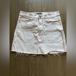 Express Pink Denim Skirt